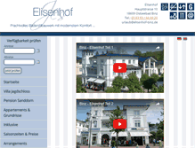Tablet Screenshot of elisenhof-binz.de